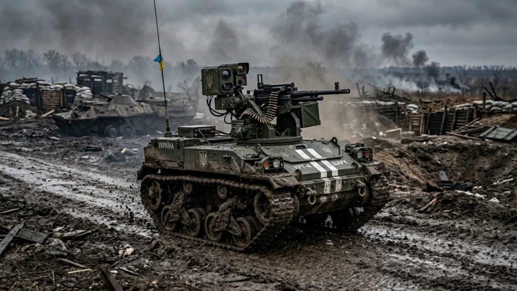 Volya-E : Le Robot de Combat Ukrainien Armé d’un Lance-Grenades