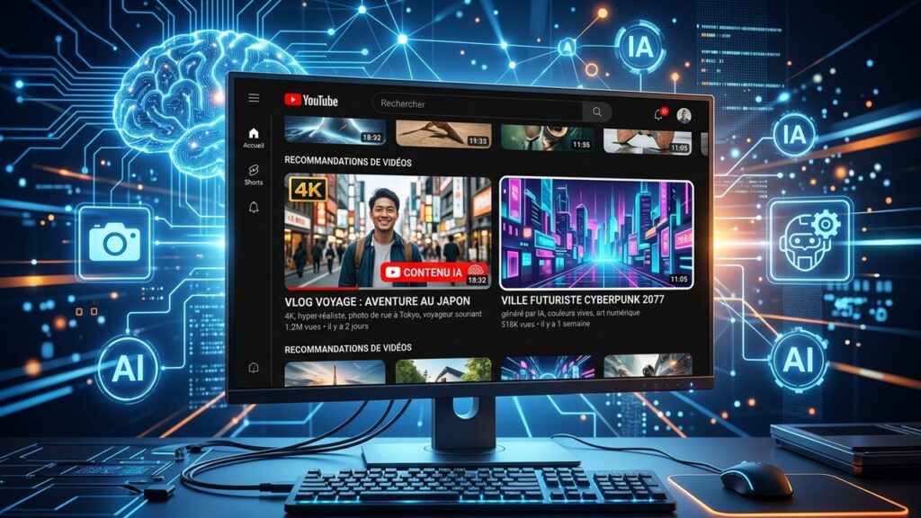 YouTube Automatise la Détection des Contenus IA