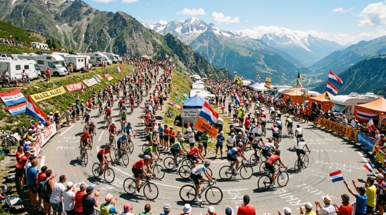 Alpe d&rsquo;Huez : Folie et Ambiance Électrique Avant le Double Passage du Tour