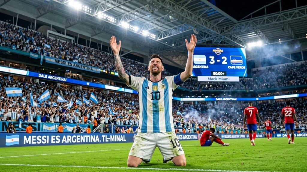 Argentine : Victoire dans la Souffrance Contre le Cap-Vert en Coupe du Monde