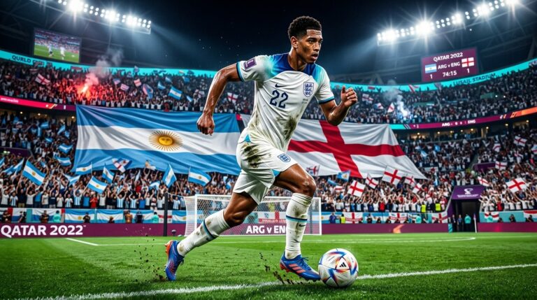 Jude Bellingham en Mission avec l&rsquo;Angleterre face à l&rsquo;Argentine