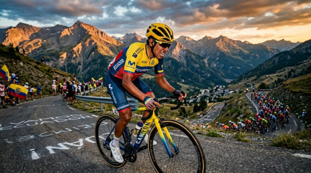 Richard Carapaz Triomphe dans une Étape Furieuse du Tour de France