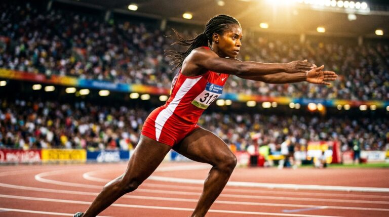 Audrey Werro Championne Europe 800m Après Chute