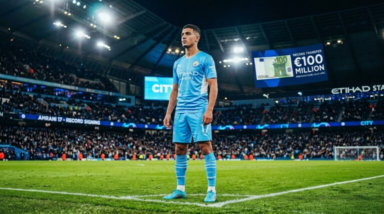 Ayyoub Bouaddi Rejoint Manchester City Pour 100 Millions