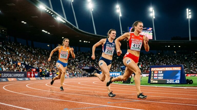 Finale 800 M Femmes Europe : Werro Hodgkinson Bol En Suspense