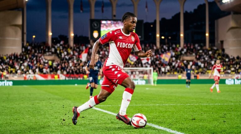 Mathys Detourbet Monaco Promesses Du Jeune Attaquant