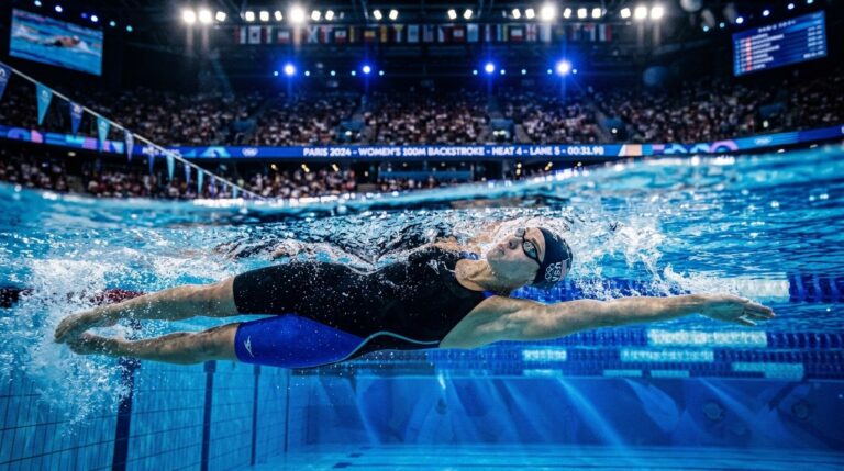 Pauline Mahieu Vise le Podium en 200 m Dos à Saint-Denis