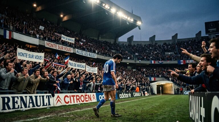 Platini Hué Au Parc Des Princes En 1981 Contre Stuttgart